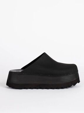 Bryr Black Platform Mule Clog